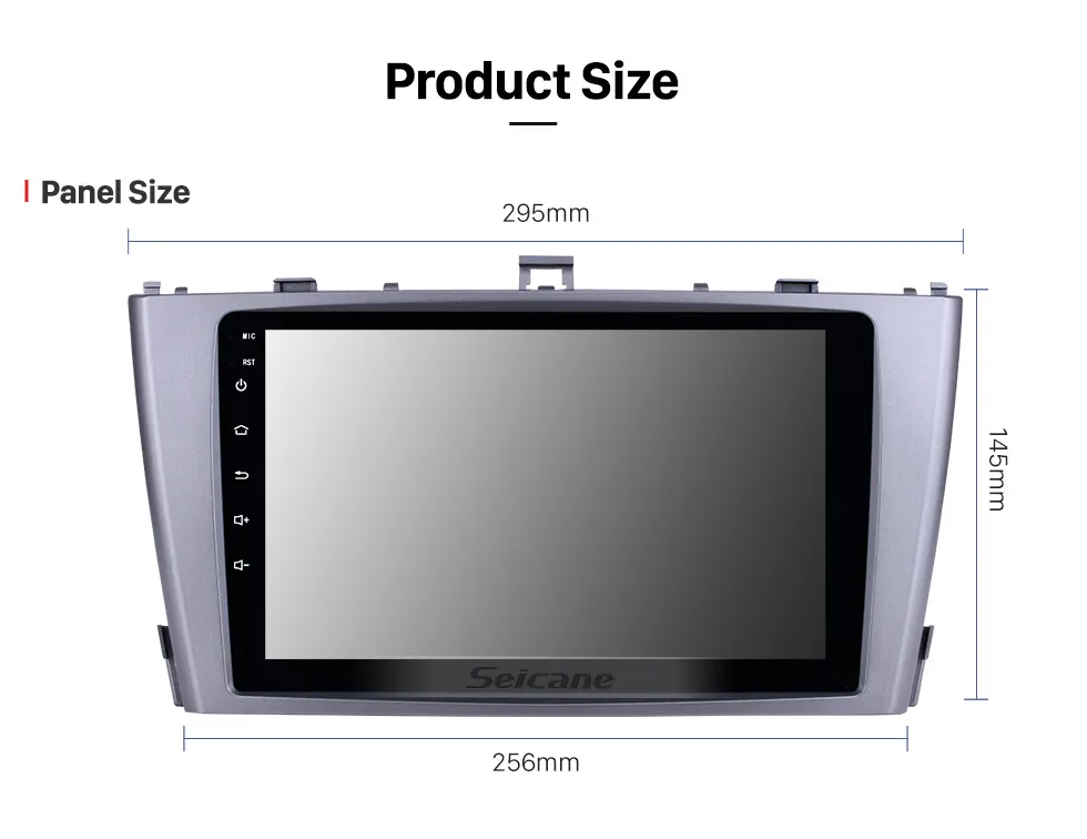 Top Seicane Car GPS Multimedia Player Radio For 2009 2010 2011 2012 2013 Toyota AVENSIS 9 Inch 8-core Android 8.1 2Din Head Unit 17