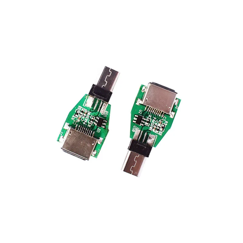 2 шт. сделай сам молния мама Micro USB/Type C папа адаптер для синхронизации и зарядки