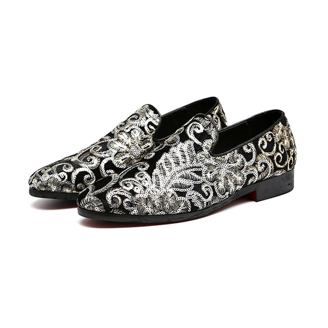 Dropshipping  DHL freeshipping Embroidery Business Shoes Doug Suede Leather Pointed Toe Slip-On Penny Casual Flat Shoes