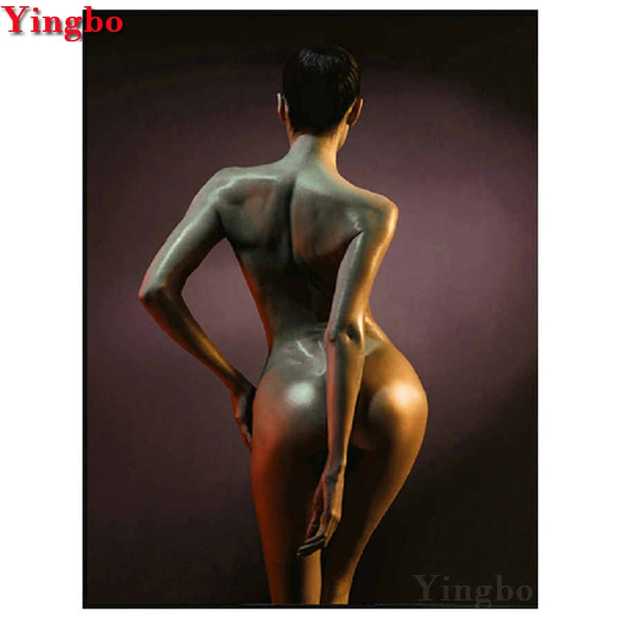 

NEW 5d diy full square round Diamond embroidery Sexy woman nude model diamond painting Cross Stitch Rhinestone mosaic decor