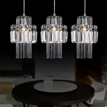 LED Crystal Pendant Lights Hanging Lamps Fixtures for Indoor Home Suspended Lamp Pendent Lamp for Kitchen LED Lustres Luminaire