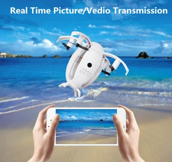 

Phone Controlled Wifi FPV rc Drone With 2MP Camera CF-928 egg type drone voice control mode headless mode one key roll best gift