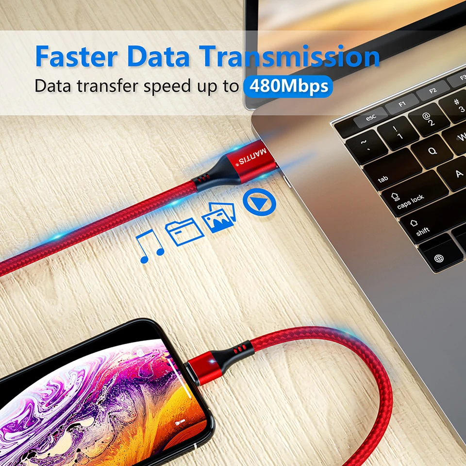 MANTIS Quick Charge 3.0 Magnetic Cable USB C Type C Cable For Samsung Huawei Xiaomi OnePlus Fast Charging Andriod Phone Cables 5