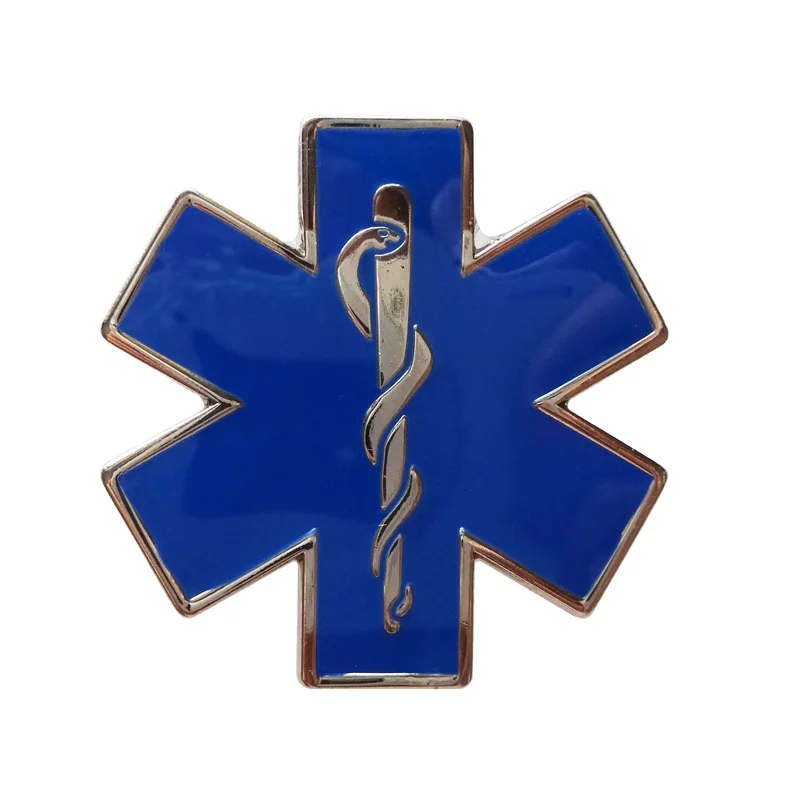 Custom star of life pin медная машина скорой помощи с покрытием из железа латунь + | Булавки и значки -32793860356