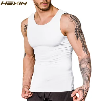 

HEXIN Men's Shapers Summer Waist Cincher Sleeveless Abdomen Corset Control Vest Slimming Body Shaper Breathable Underwear