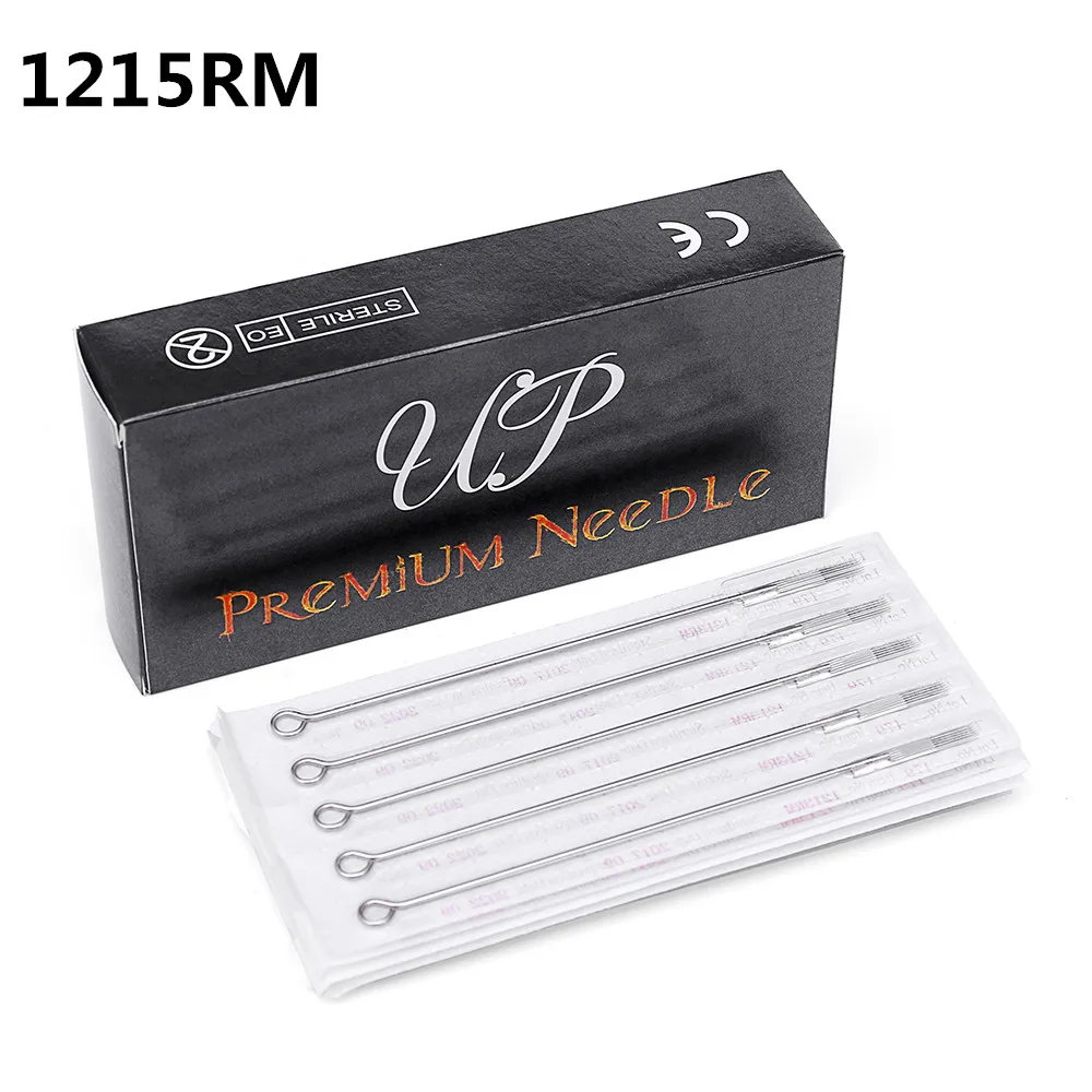 High Quality 100PCS Assorted Sterilized Tattoo Premium Needles Round