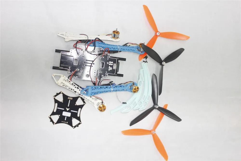 

F08191-E DIY Drone Quadcopter Upgraded Kit S500-PCB 1045 3-Propeller 4axle Multi-rotor UFO No Battery / Charger / RX / TX + FS