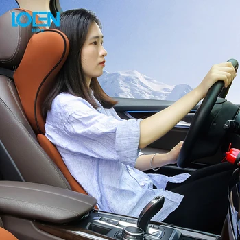 

LOEN U Shaped Neck Pillow Memory Foam Lumbar Support Car Headrest Rest Massage Cushion Breathable Wear-Resistant Seat Cushion