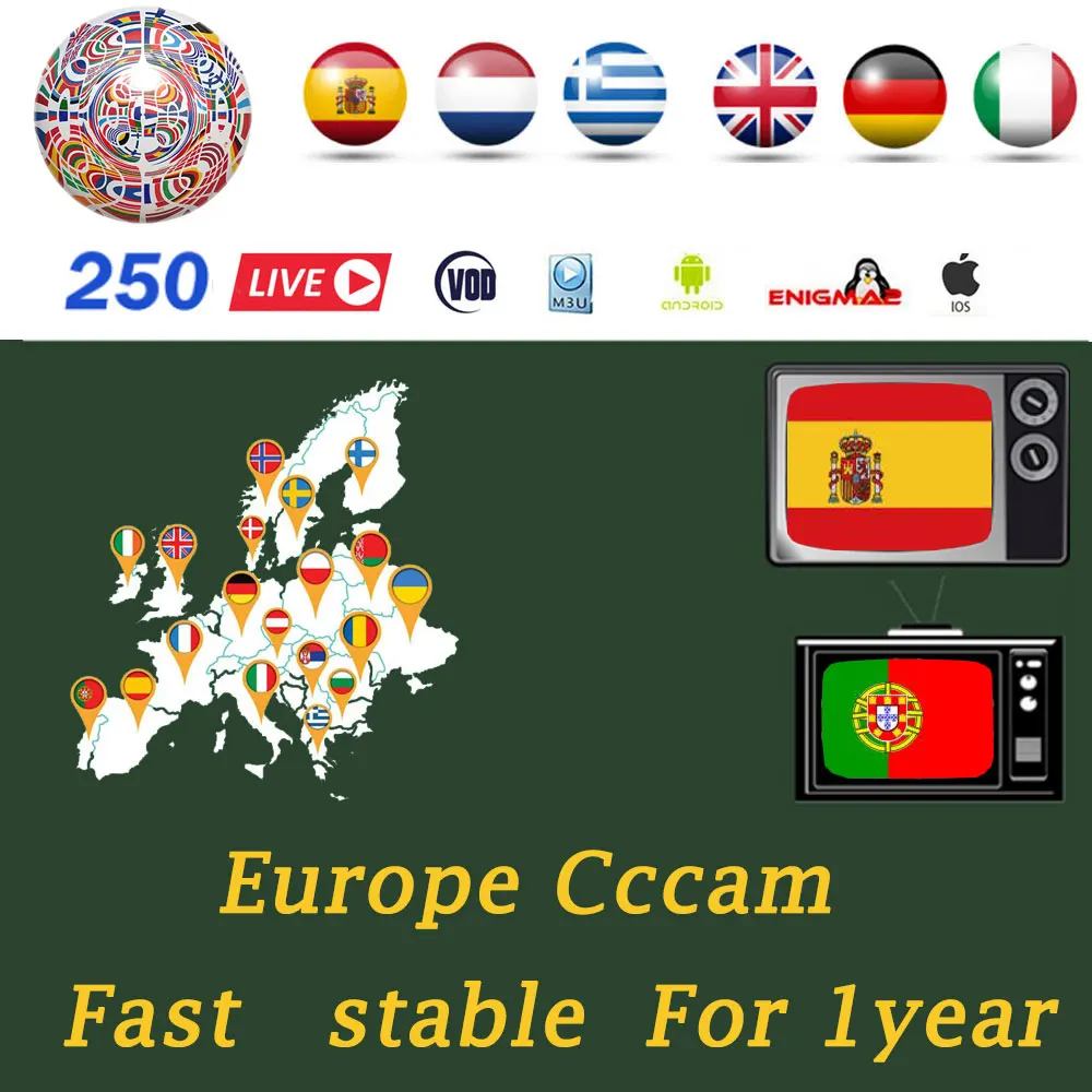 

Breakist 2019 most stable cccams for Europe spain Satellite tv Receiver 10lines WIFI FULL HD Support Ccams 48hours Free test
