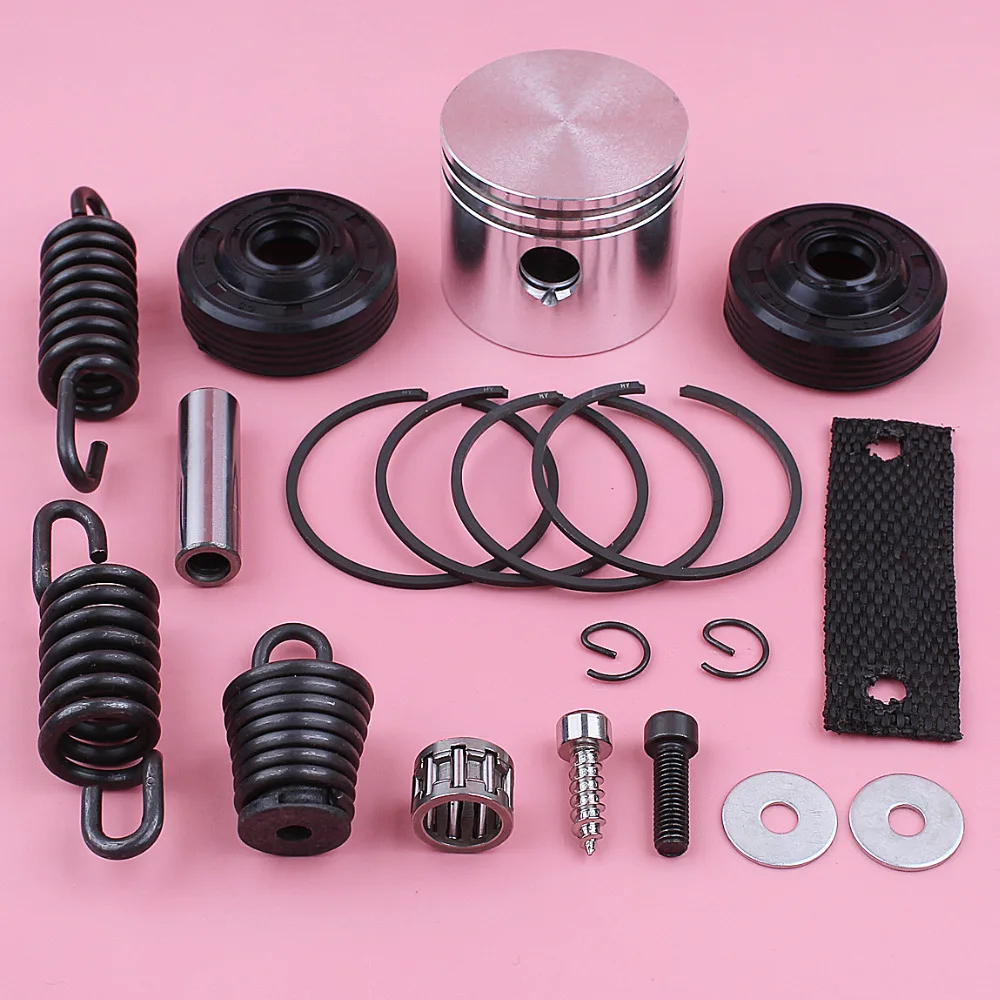 41.1mm Piston Pin Ring Circlip Kit For Partner 350 351 370 Oil Seal AV Buffer Shock Spring Set Chainsaw Replace Spare Tool Part |