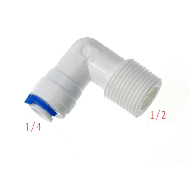 

5 шт., соединители для шланга с наружным диаметром 1/4 дюйма, BSP, локоть, Мужской прямой быстрый соединитель RO