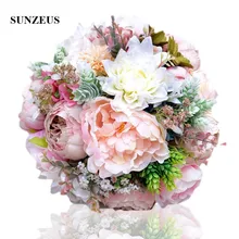 Розовые реальные цветы пионы букеты для свадьбы пионы Свадебные букеты центральный украшение дома свадебный букет SWB07