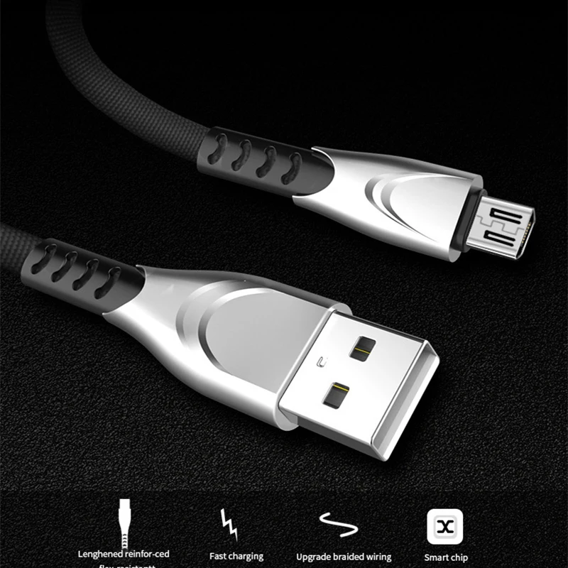 

Fast Charge Micro USB Cable for Xiaomi Redmi Note 5 Pro 4 Andriod Mobile Phone Charger Data Cable for Samsung S7 USB Cord