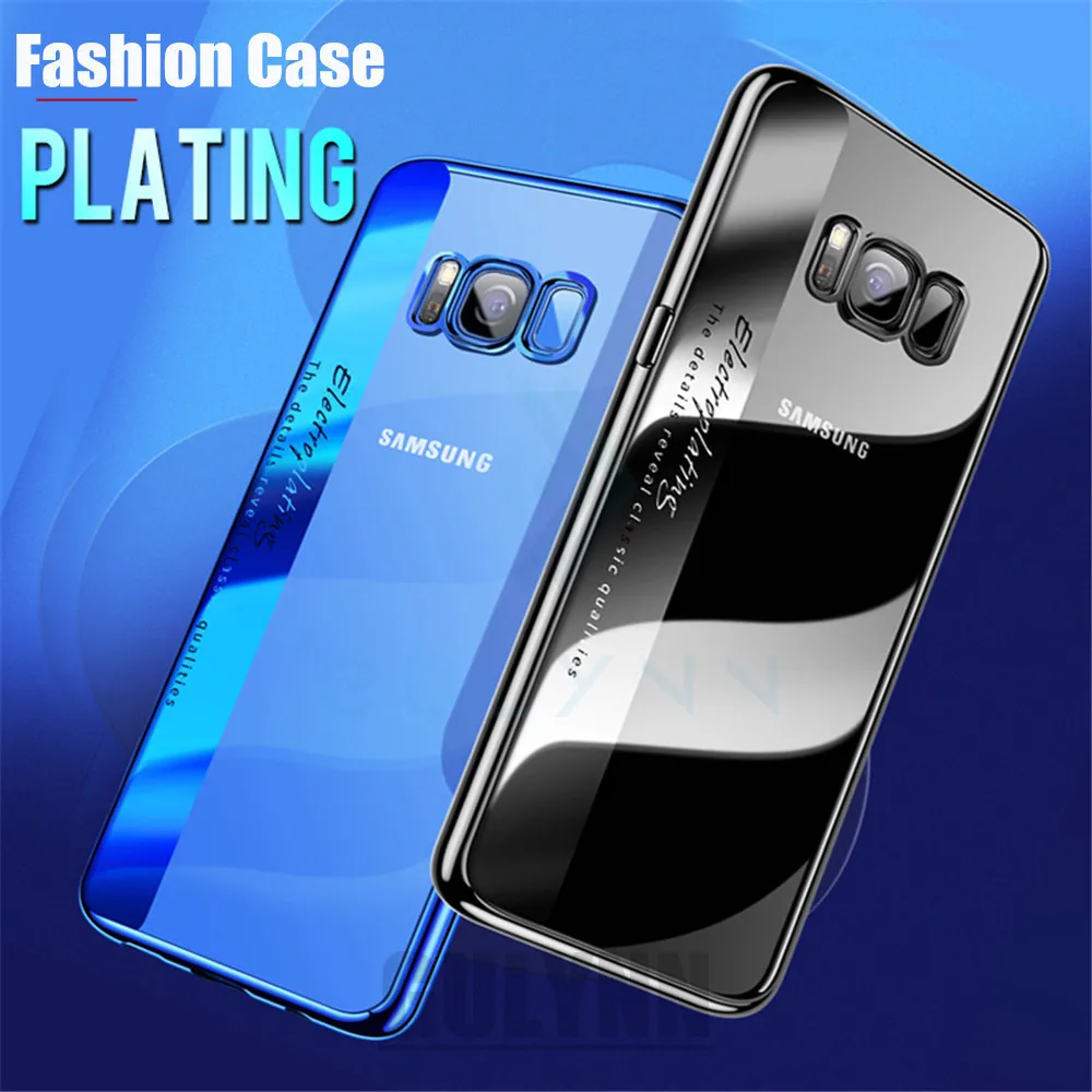 

Luxry Soft TPU Case For Samsung Galaxy S8 S9 Upgrade Protective Case For Samsung S8 S9 Plus Note 8 Plating Shining Silicon Cover