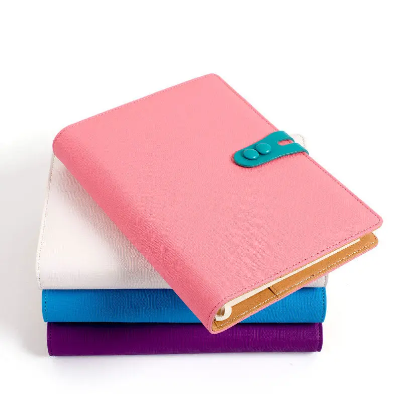 

Cute leather spiral notebook Candy color travel journal/week planner/organizer office School station A5 A6 4 colors