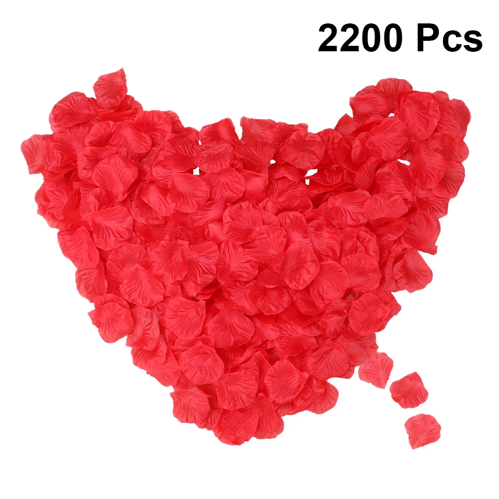 2200 шт Розовый Лепесток искусственный шелк декоративный реалистичный красный лепесток розы аксессуар для фото реквизит Свадебная вечеринка