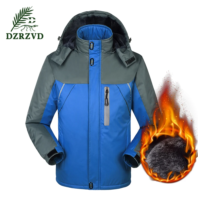 

Large Size Outdoor Hiking Jackets Windproof Ski Suit Cardigan Warm Fleece Jacket For Men Waterproof Polartec Hooded Sport Coats