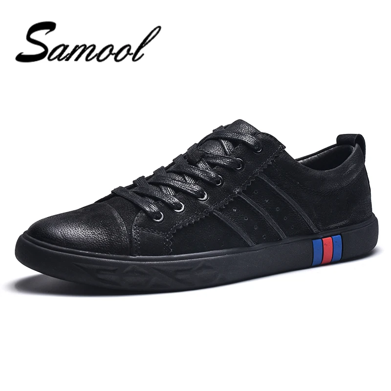 Men Shoes Fashion Black Men Casual Shoes Genuine Leather Male Casual Shoes Luxury Italian Brand Men Flats Shoes Plus Size 45 FX5
