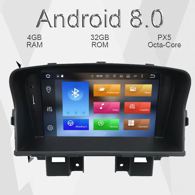 Discount Aotsr Android 8.1 GPS navigation Car DVD Player For Chevrolet CRUZE 2009-2012 multimedia 2 din radio recorder 4GB+32GB 2GB+16GB 1