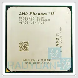 AMD Phenom II X2 B55 3.0 ГГц двухъядерный Процессор процессор HDXB55WFK2DGM 80 Вт разъем AM3 938pin