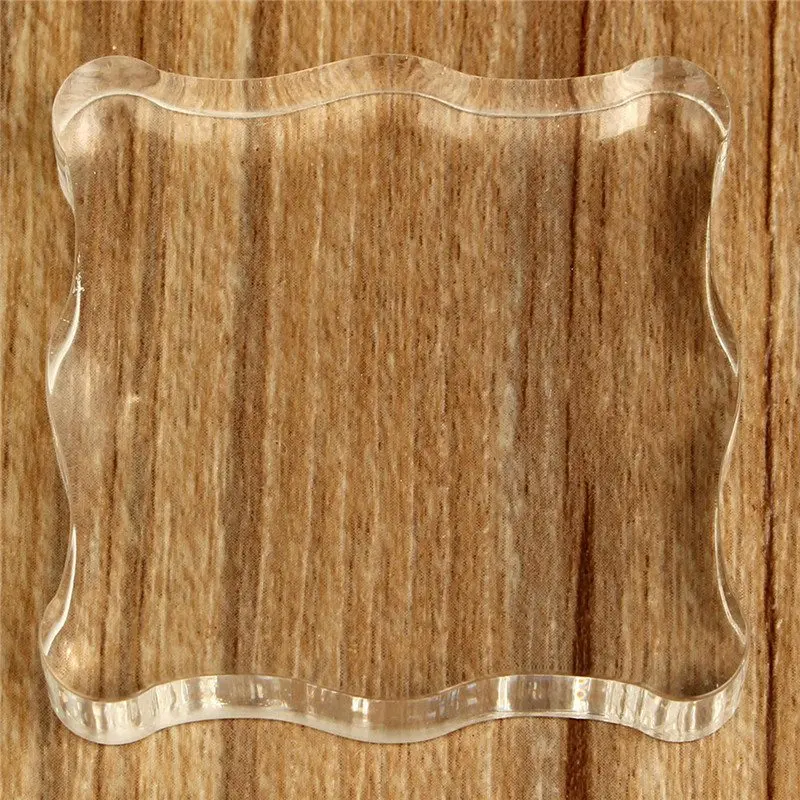 Buy Transparent Clear Silica Gel Stamp Acrylic Pad DIY