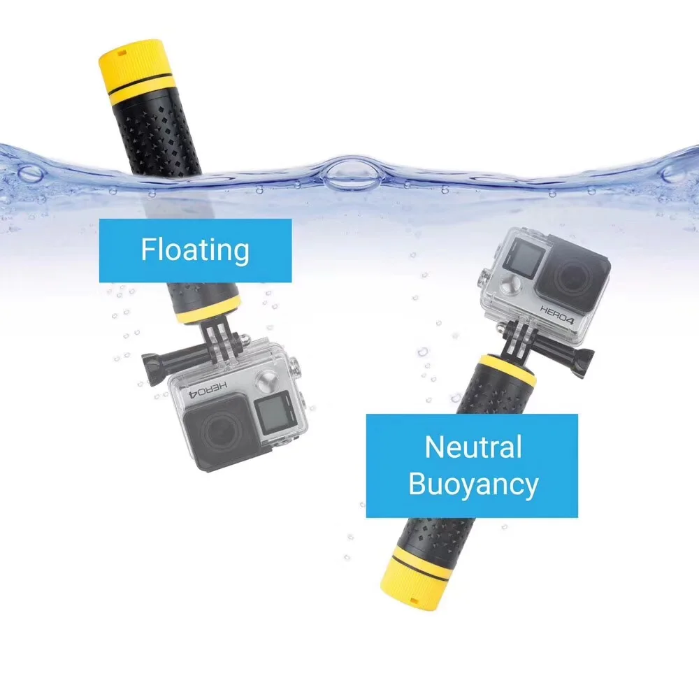 Водонепроницаемый плавающий поплавок ручной монопод рукоятка селфи палка для GoPro 5 Hero 5
