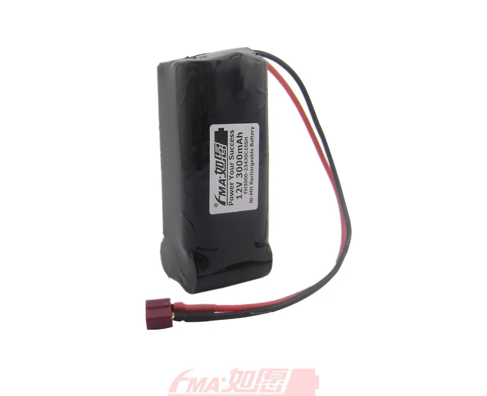 UAV Drone Model Plane Toy Battery High-power Ni-MH 12V 3000mAh w/T-plug SC10SH