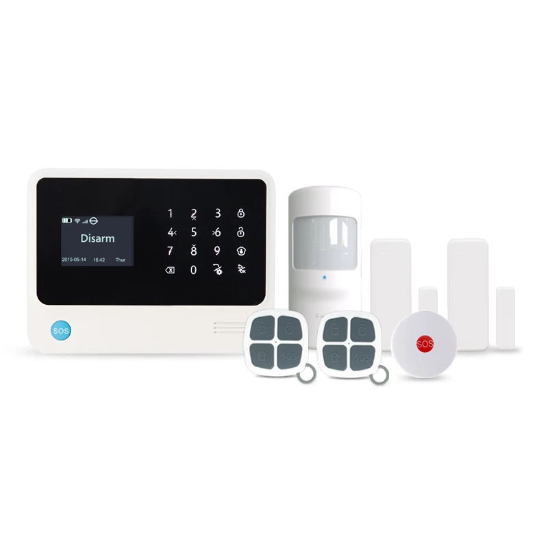 433MHz alarm System Home Security Systems Support Swedish Turkish Dutch English Languages Smart Home Security Wireless