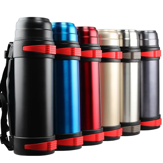 New arrive 2000ML big Thermos flask stainless steel Travel Vacuum thermos bottle garrafa termica