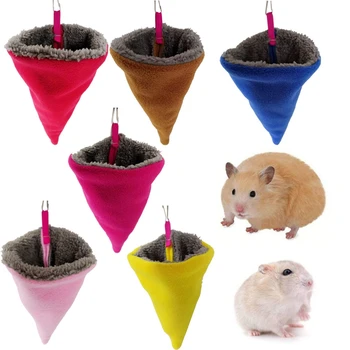 

Winter Velvet Hamsters Bed Nest Squirrels Guinea Pigs Parrots Small Animals Mat House Cage Sleeping Bag Pet Supplies
