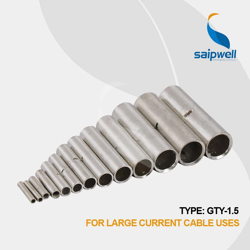 

Saipwell 1.5mm2 GTY-1.5 1000PCS/LOT for 2.5mm wire tin coated copper terminal electric crimp wire butt connectors wire terminal
