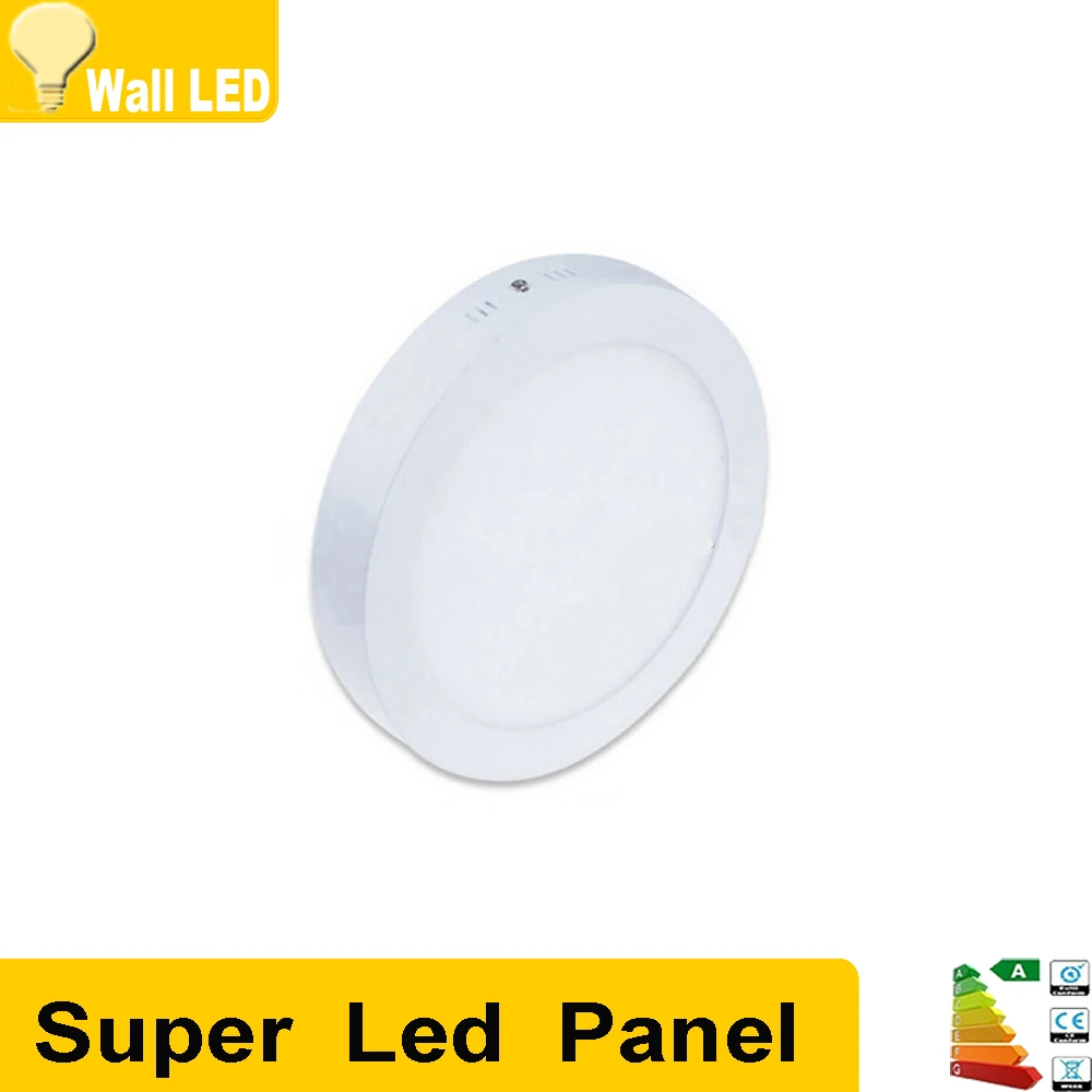 

10pcs 6w LED Surface Mounted Panel Light Round LED Ceiling lamp Bulb Lights LED AC85-265V lighting spot light