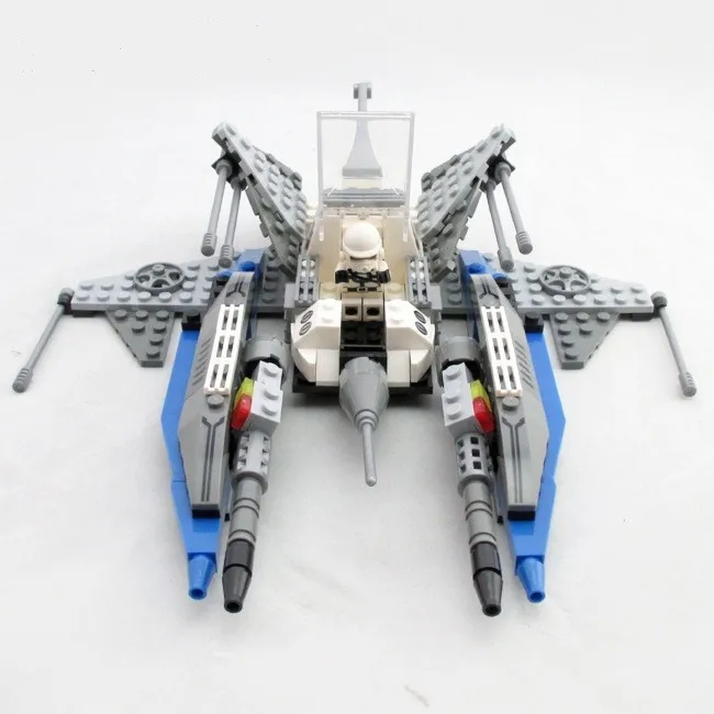 

Legoe Compatible Ausini Star War Clone Warships Space Wars DIY Children Construction Enlighten Spaceship Building Blocks Bricks