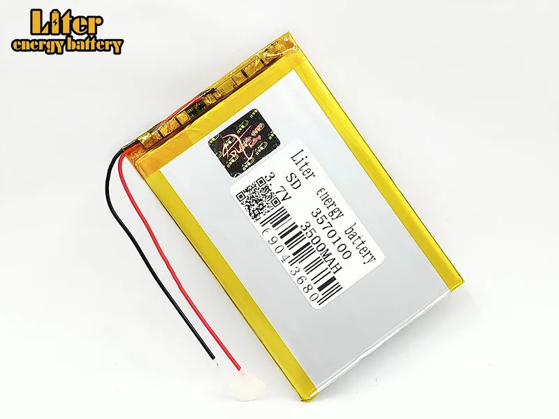 1/2/4 шт 3570100 3,7 V 3500 mAH полимерный литий-ионный аккумулятор литий-ионный Перезаряжаемые Аккумулятор для DVD планшет gps электронная книга игры