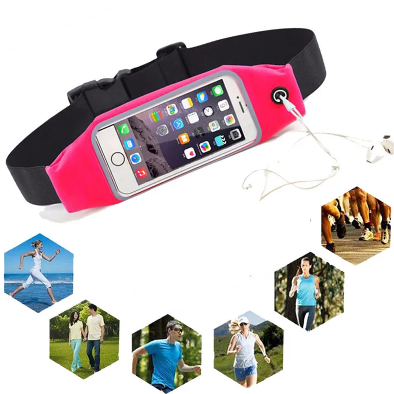 

Waterproof Running Pocket Sport GYM Bag Pouch Cover Waist Belt Mobile Phone Case For Fly FS504 Cirrus 2 For Prestigio muze D3