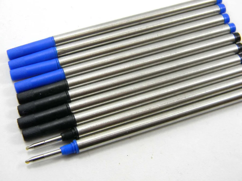 

5Pc Quality BLUE OR black ink refill Rotary JINHAO rollerball Pen Refills