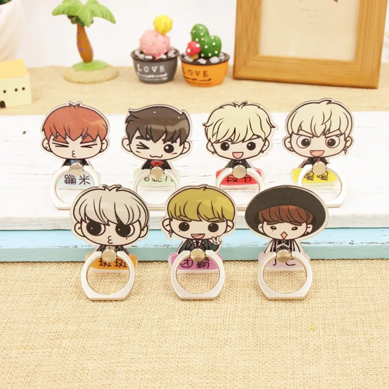 

Kpop Got7 Jackson Mark Jb Bambam Junior YuGyeo Album Fly K-POP Case 360 Ring Degree Finger Stand Holder ZHK