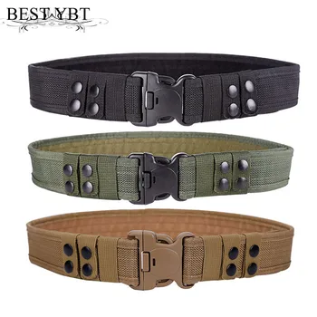 

Best YBT Unisex Canvas belt selling plastic Insert buckle Men belt Military Weave Multifunctional Outdoor casual canvas belt