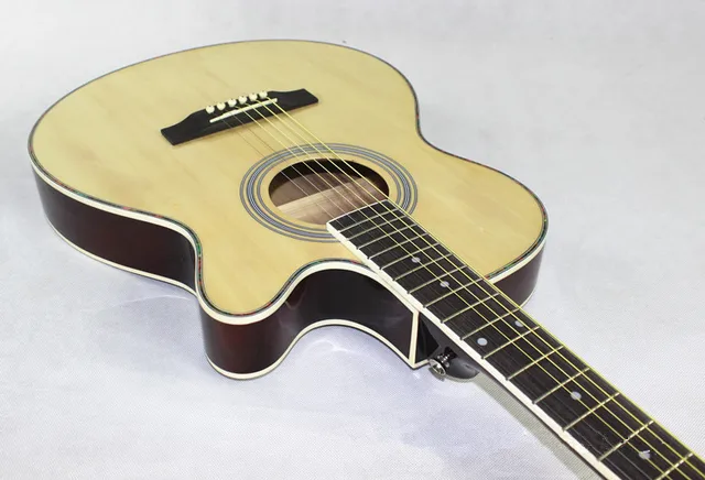 Best price at $132 Cheap 2015 NEW guitars 40-7 40 inch high quality Acoustic Guitar Rosewood Fingerboard guitarra with guitar strings
