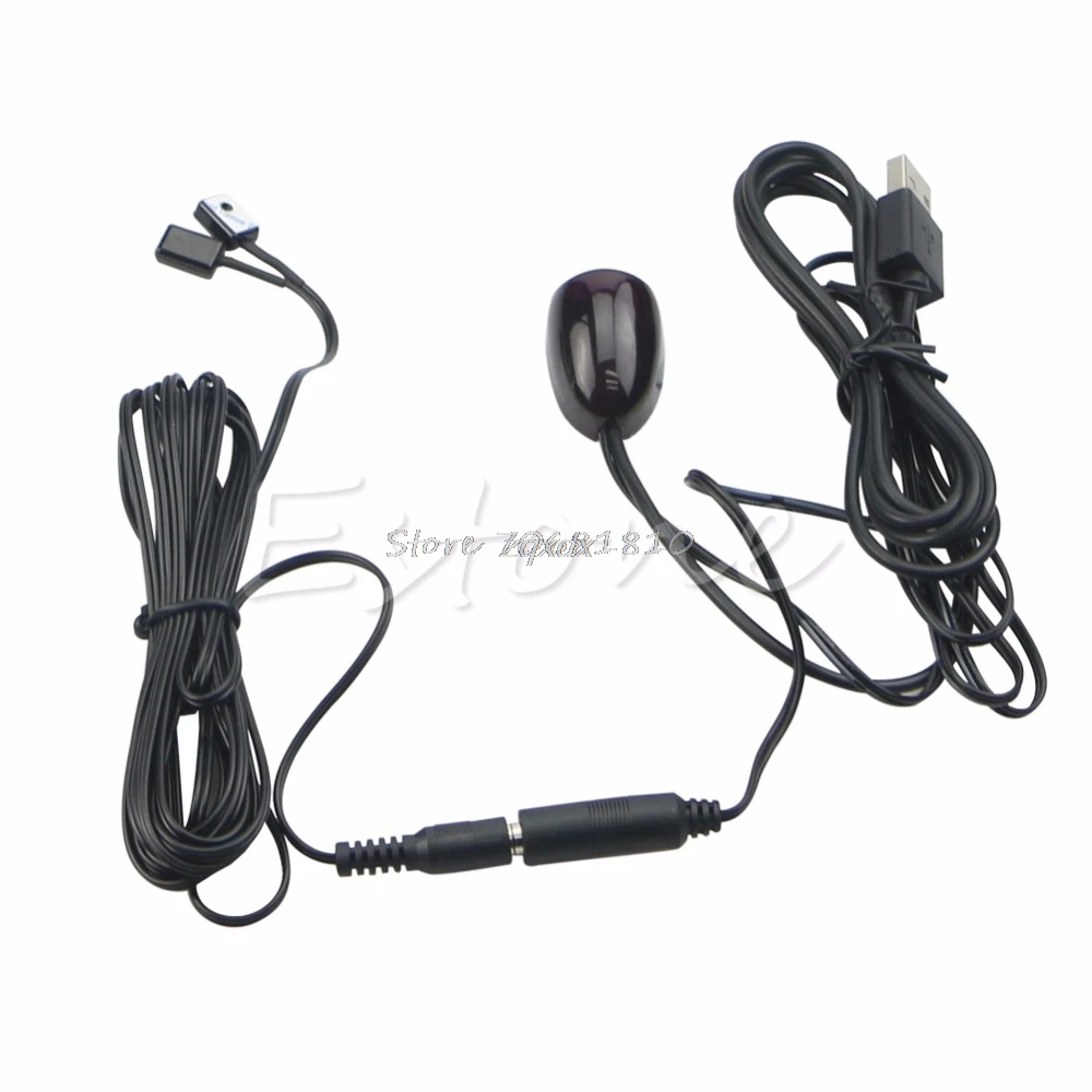 1 Receiver 2 Emitters Repeater Hidden Infrared Remote IR Extender System Kit Z17 Drop Ship