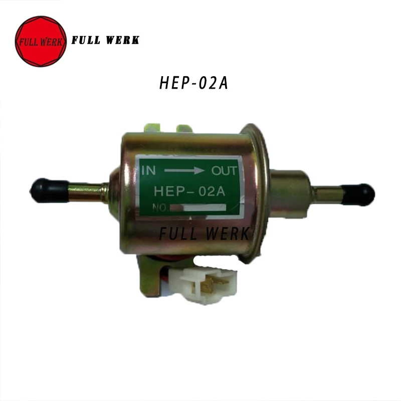 

1pc 12V Gas Diesel Inline Low Pressure Electric Fuel Pump HEP-02A HEP 02A for Diesel & Petrol Engines Car Toyota Accessory