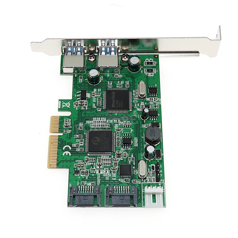 Внутренний 2 Порты SATA 6 Гбит/с+ 2 USB 3,0 PCI Express контроллер Combo карты PCIe для Dual USB3.0 SATA 3,0 Порты и разъёмы множитель