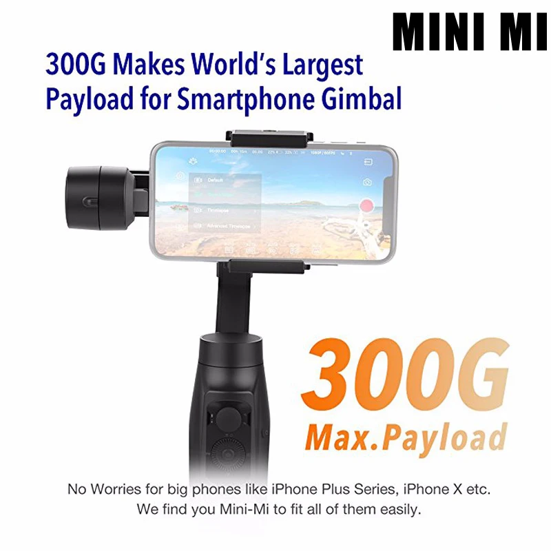 MOZA MINI MI мини S 3-осевой Ручной Стабилизатор на шарнирном замке для смартфона для iPhone X 8 плюс samsung S9 S8 S7 VS Zhiyun Smooth Q 4 Vimble