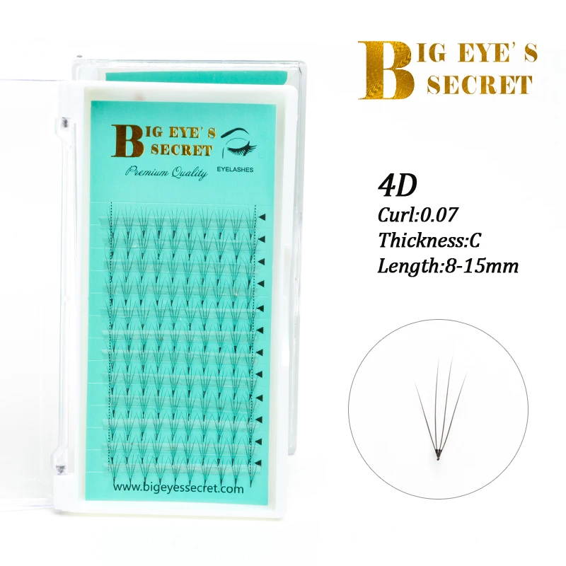 

Big eye's secret 5 trays Premade Fans 4D Volume Lashes Extension Professional Cils Volume Eyelashes Russian Volume Eyelashes