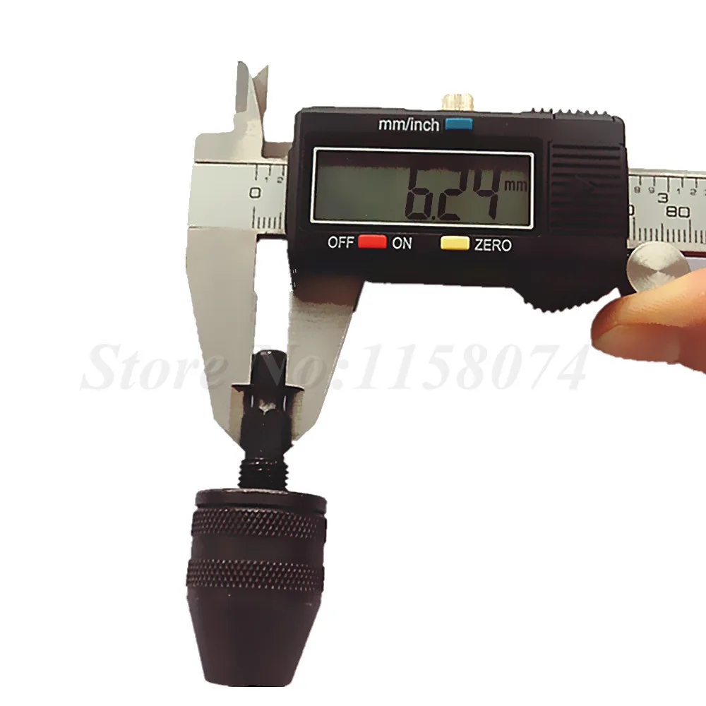 6mm Keyless Drill Chuck Screwdriver Impact Driver Adaptor Hex Shank Dril bit
