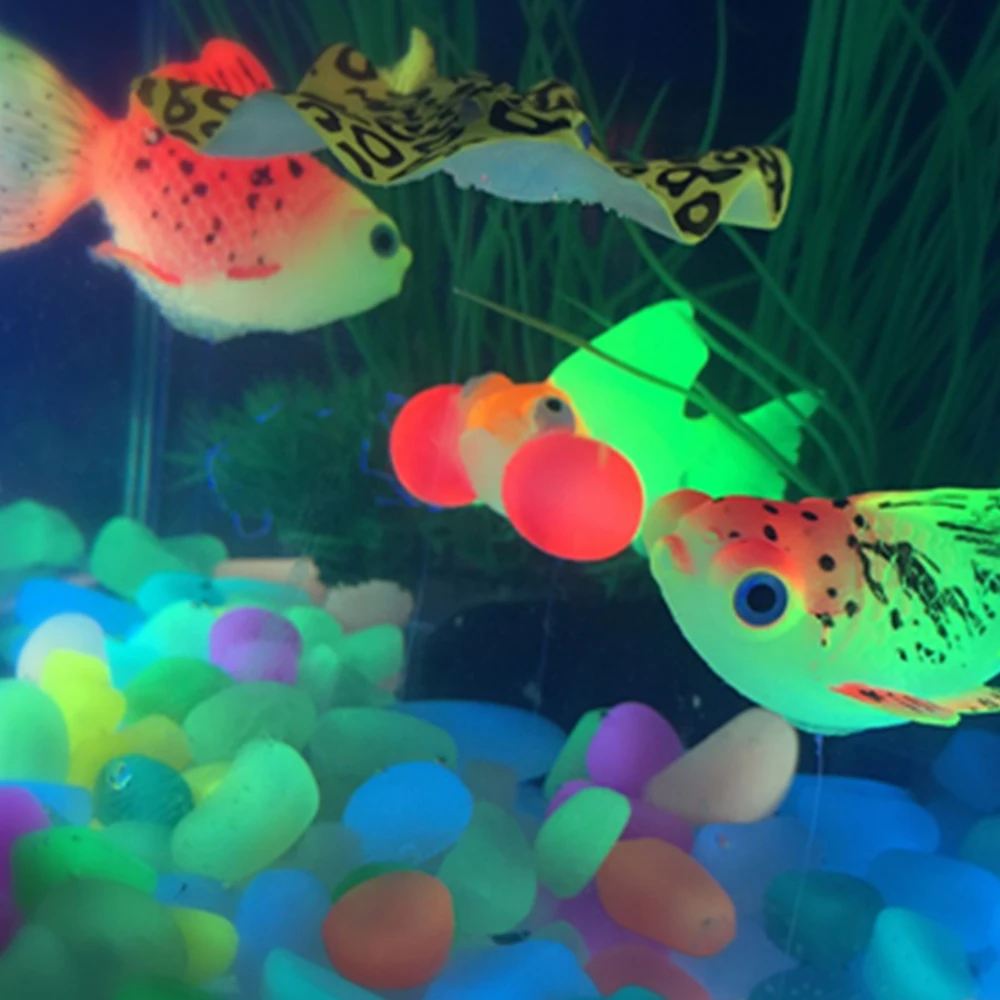 Glow In The Dark Aquarium decoration Goldfish 4 per Pack 5