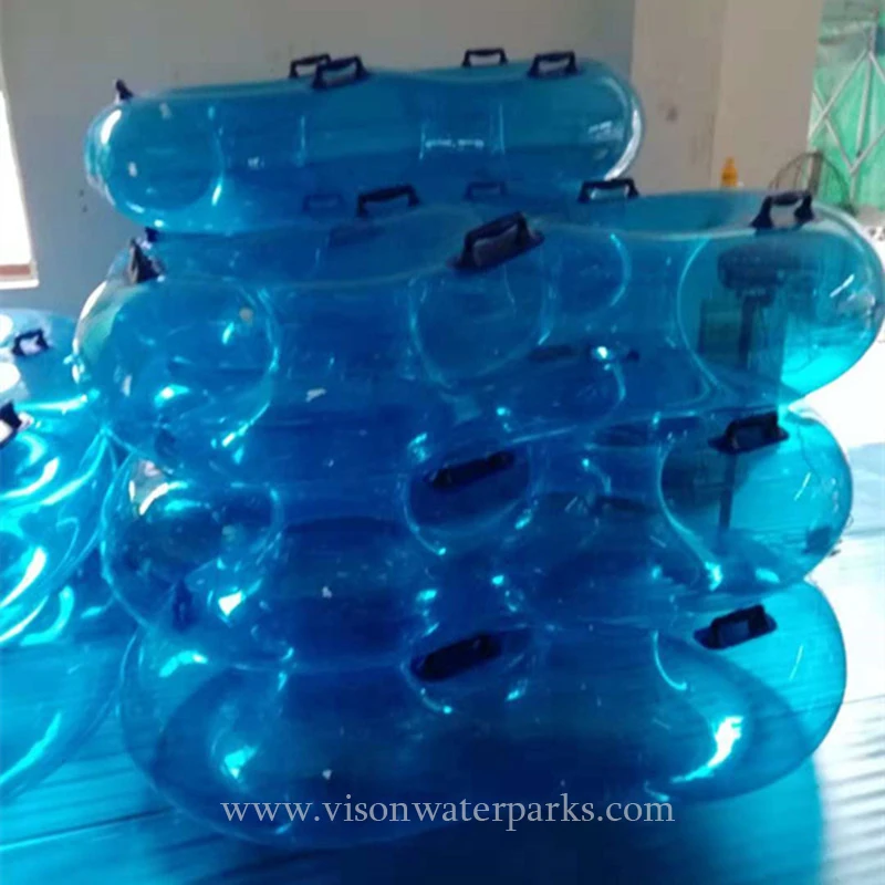 Water Slide transparent inflatable 2 person tube VIT22 for water slide Vison Waterparks (8)
