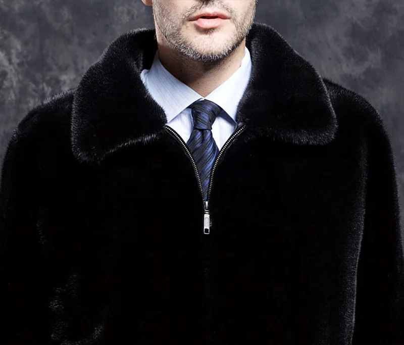М. Y. FANSTY шуба 2019 зима отложной воротник короткий длинный квадратный стенд костюм воротник норковая шуба Настоящее теплая меховая куртка