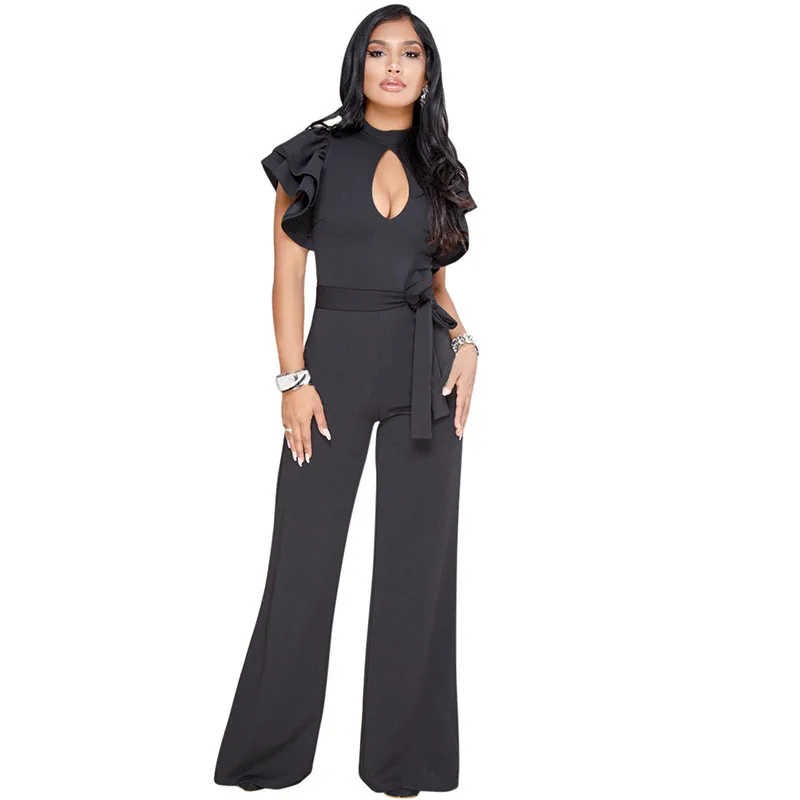 petal sleeve jumpsuit