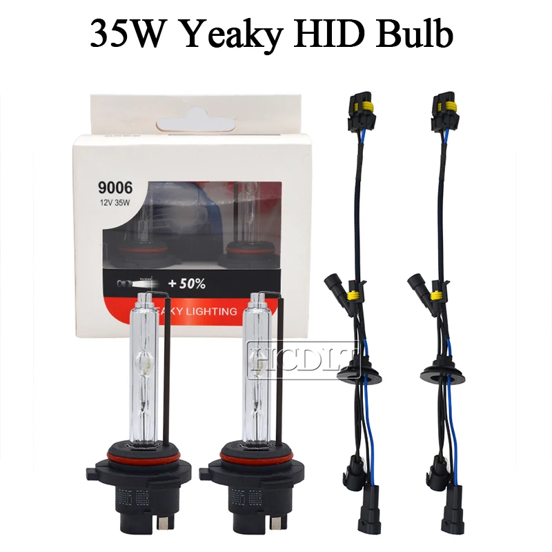 HCDLT 35W Yeaky Xenon H1 H3 H11 9005 9006 H7 HID Headlight Kit 4500K 5500K 6500K HID Bulb 35W DLT F3 Fast Bright Slim Ballast (7)